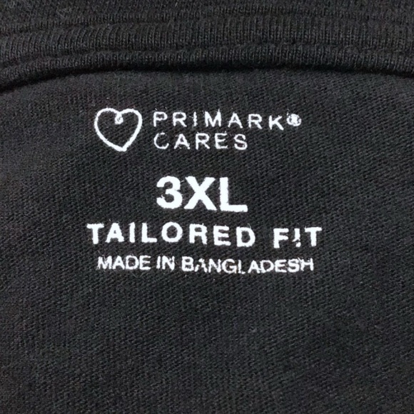 Primark Cares Women’s Plus Size T-Shirt, Tailored Fit, Black, size 3X - Picture 5 of 7